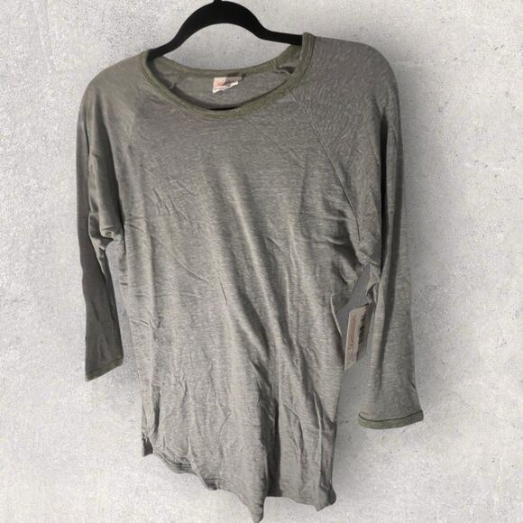 LuLaRoe Tops - Lularoe Women's Randy Baseball Raglan Grey Print Size Small-NWT
